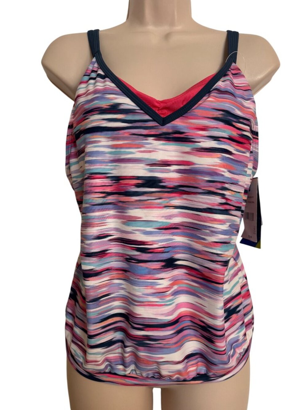 Free Country Small 4/6 Swim Top Tankini Coral NWT